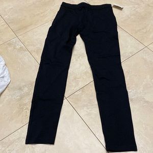 Black straight leg pants